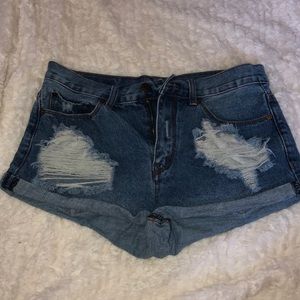 high waisted jean shorts. Size 27.